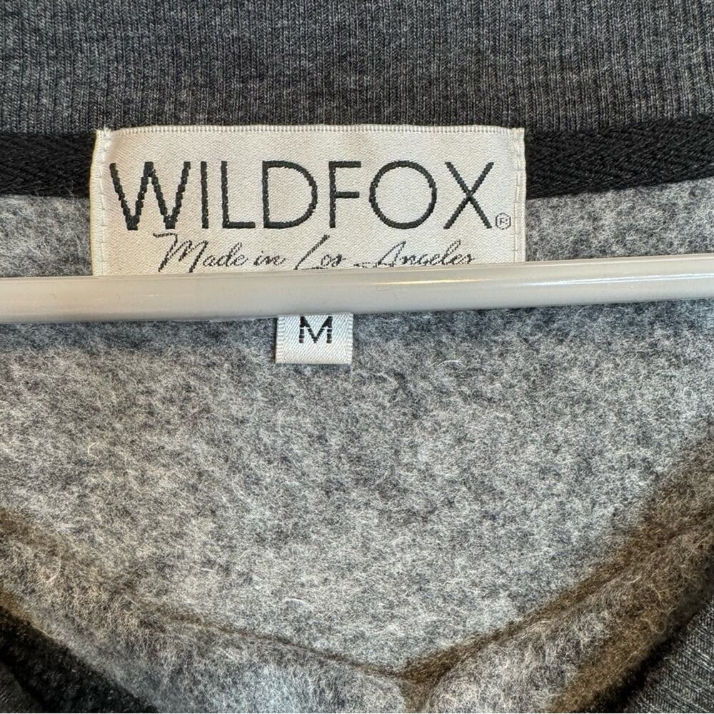 Wildfox Oversized Roadtrip Dark Grey Snowflake Sweatshirt Jumper - Medium, NWOT - Picture 5 of 6